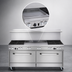 Thumbnail image #4 for Ultimate 60-Inch Gas Restaurant Range with 5 Open Burners, 24-Inch Griddle, Standard Oven and Cabinet Base