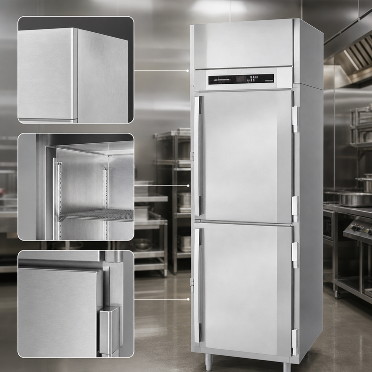 Product image #4 for Victory UltraSpec™ FSA-1D-S1-HD-HC One-Section Solid Half-Door Reach-In Freezer with V-Core™ Technology