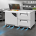 Thumbnail image #5 for Turbo Air Super Deluxe 60-Inch 2-Section Sandwich/Salad Prep Table Work Station with 12-Pan Mega Top, 2 Drawers, 1 Door, and Front Breathing Airflow