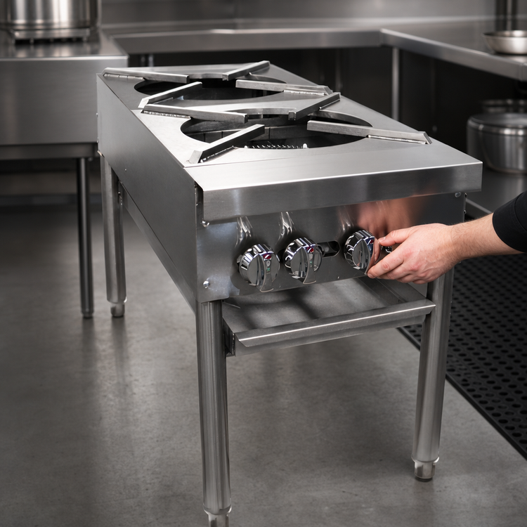 Product image #4 for Southbend SPR-2J-FB 18-Inch Double Stock Pot Range with 2 Cast Iron Burners, 90,000 BTU