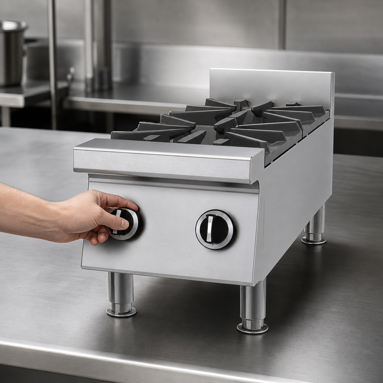 Product image #4 for Garland Signature Heavy-Duty 12-Inch Countertop Gas Hotplate with 2 Starfire Pro Open Burners