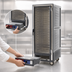 Thumbnail image #4 for Metro C5 3 Series Full-Height Mobile Heated Holding and Proofing Cabinet with Clear Polycarbonate Door, Gray, Lower Wattage