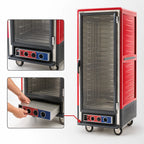 Thumbnail image #4 for Metro C5 Insulation Armour C539-HFC-U Full-Height Heated Holding Cabinet, Clear Polycarbonate Door, Mobile, 18 Sheet Pan Capacity