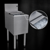 Thumbnail image #4 for Glastender Underbar Stainless Steel Ice Bin with Sliding Cover, 33 lb Capacity, 12 Inch W x 19 Inch D