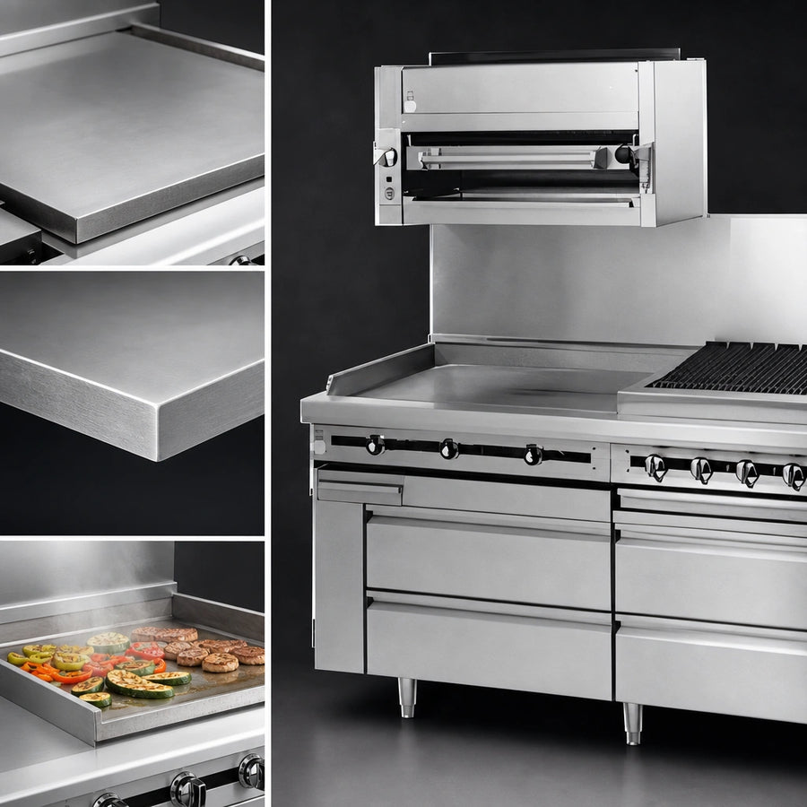 Thick Polished Steel Griddle Plate