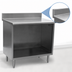 Thumbnail image #4 for Eagle Spec-Master Open Front Cabinet Base Worktable with 4-1/2 Inch Backsplash, 84 x 24 Inches, 14-Gauge Stainless Steel Top
