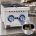 Thumbnail image #4 for Globe 12-Inch 2-Burner Gas Countertop Hot Plate