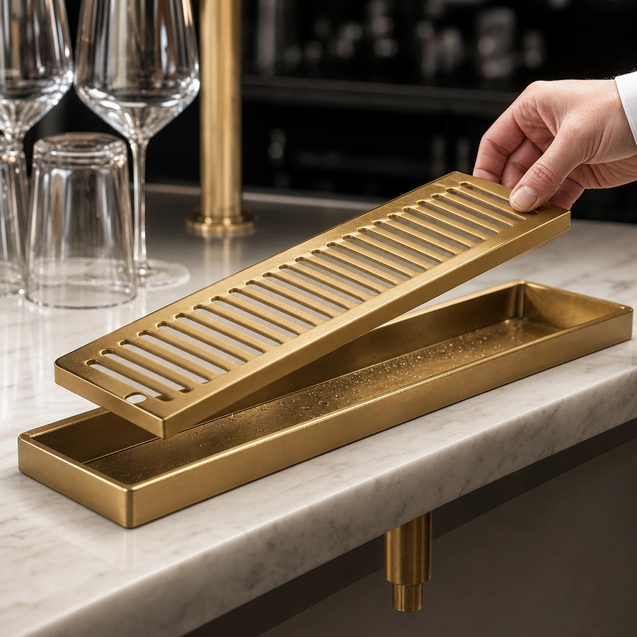 Removable Louvered Glass Rack