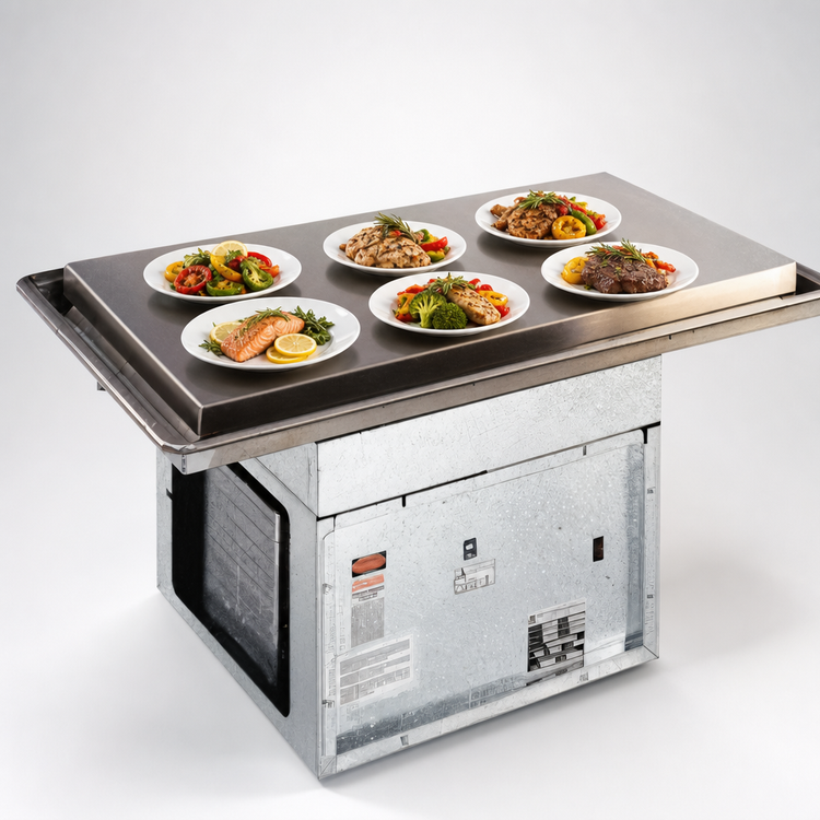 Product image #4 for Atlas Metal WFX-3 Remote Refrigeration Drop-In Frost Top, 39" x 19-1/2"