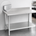 Thumbnail image #4 for Deluxe Series Stainless Steel Cocktail Station Work Table with 4-1/2 Inch Backsplash and Undershelf, 108 x 36 Inches