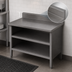 Thumbnail image #4 for John Boos Enclosed Base Stainless Steel Work Table, Open Front, 72 x 24 Inches, 16 Gauge Top with 5 Inch Backsplash