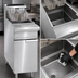 Thumbnail image #4 for Imperial Restaurant Series 75 lb. Open Pot Gas Range Match Fryer, Floor Model