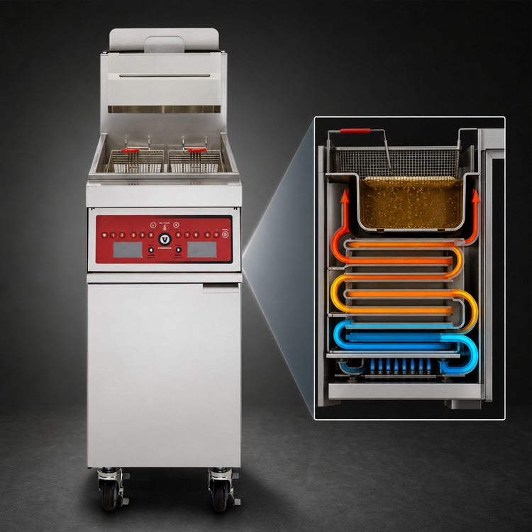 Product image #5 for Vulcan PowerFry3 21-Inch Free-Standing Gas Fryer with Digital Controls, 65-70 lb. Capacity
