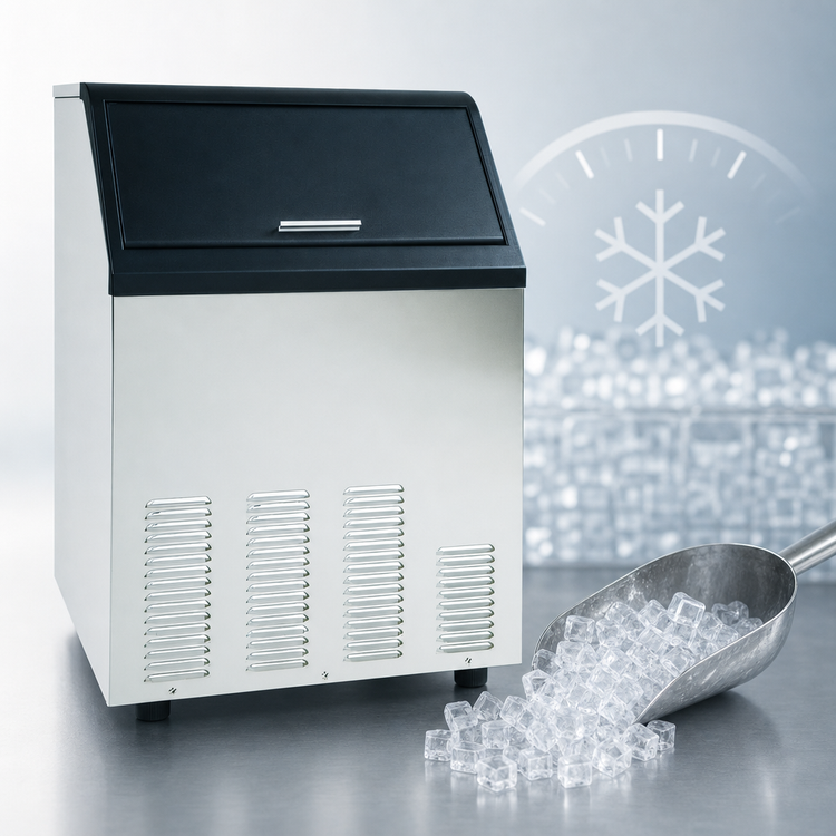 Product image #4 for Maxx Ice Half Dice Cube Ice Maker With Bin, Air-Cooled, 125 lb/Day, 35 lb Storage
