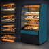 Thumbnail image #4 for Federal Industries Vision Series VHSS2460C High Profile Curved-End Heated Self-Serve Merchandiser, 3-Tier, 24 x 33 x 60 Inches