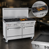 Thumbnail image #4 for Southbend Ultimate 60-Inch Gas Restaurant Range with 5 Burners, 24-Inch Charbroiler, Standard Oven, and Convection Oven