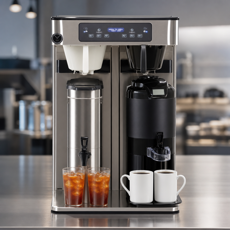 Product image #4 for BUNN ITCB TWIN High Volume Dual Automatic Fill Tea/Coffee Brewer with Display Group