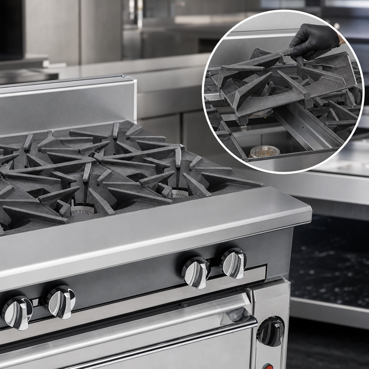 Product image #4 for Vulcan V Series Heavy Duty 36-Inch 6-Burner Gas Range with Cabinet Base