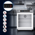 Thumbnail image #4 for Migali Medical-Grade Undercounter Glass Door Refrigerator, 2 Cu. Ft., 110V