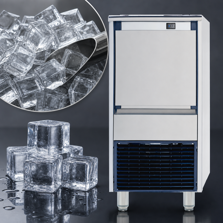 Product image #4 for ITV DELTA NG 80 Self-Contained Full Size/Dice Ice Maker with 33 lb Storage Bin