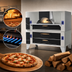 Thumbnail image #4 for Bakers Pride IL Forno Classico FC-816/Y-800 Double-Stack Wood Burning Style Gas Pizza Oven with 66-Inch x 44-Inch Ceramic Decks