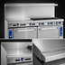 Thumbnail image #4 for Imperial Pro Series 72-Inch Gas Restaurant Range with 6 Open Burners, 36-Inch Griddle, Standard Oven, and Cabinet Base