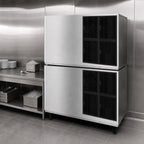 Thumbnail image #4 for Hoshizaki KM-1301SAJ Stackable Crescent Cube Ice Maker, Air-Cooled, Self-Contained, 1,365 lb/24 Hours, 48-Inch