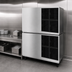 Thumbnail image #4 for Hoshizaki KM-1301SAJ Stackable Crescent Cube Ice Maker, Air-Cooled, Self-Contained, 1,365 lb/Day