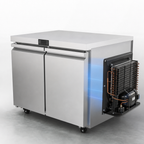 Thumbnail image #3 for Atosa USA, Inc. AUF48SD Two-Section Undercounter Reach-In Freezer, 11.8 Cu. Ft., Solid Doors, Stainless Steel, Digital Control