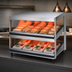 Thumbnail image #4 for Hatco Glo-Ray® 60-Inch Countertop Pass-Thru Merchandising Warmer with 2 Slanted Shelves
