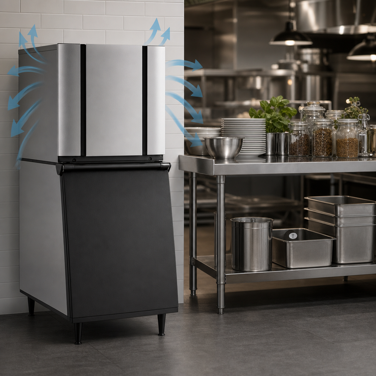 Product image #5 for Ice-O-Matic Elevation Series CIM0326HA 22-Inch Wide Modular Half-Size Cube Ice Maker, Air-Cooled, Self-Contained Condenser