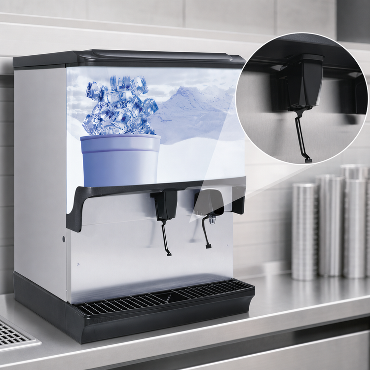 Product image #4 for Scotsman Countertop Ice Dispenser with Water Fill Lever, 250 lb Storage Capacity