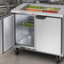 Thumbnail image #4 for Beverage-Air SPE36HC-S Two-Section 36-Inch Salad Top Refrigerated Prep Table with Solid Hinged Doors