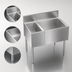 Thumbnail image #4 for Krowne Royal Series 36-Inch Underbar Multi-Station Ice Bin with Insulated Bottle Storage