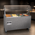 Thumbnail image #4 for Vollrath 2-Series Affordable Portable 4-Well Mobile Hot Food Station with Buffet Breath Guard and Enclosed Storage Base