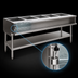 Thumbnail image #4 for Eagle Group SWT5-208 5-Well Electric Water Bath Hot Food Table with Open Cabinet Base