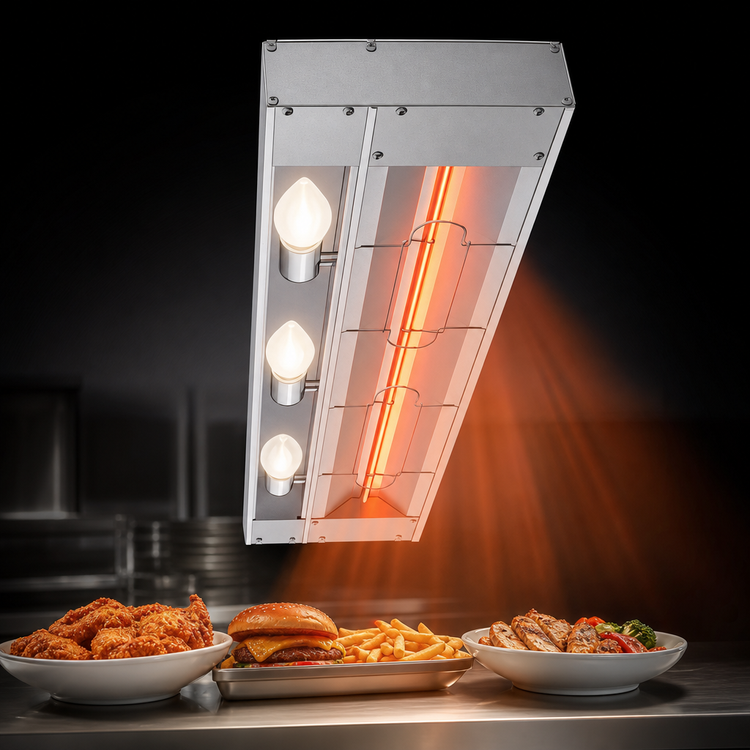 Product image #4 for Hatco Glo-Ray 60-Inch Single Lighted Infrared Strip Heater, Aluminum, 2 kW