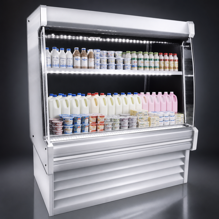 Product image #4 for Howard-McCray 35E Series 99" Two-Tier LED Lit Dairy Open Merchandiser