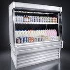Thumbnail image #4 for Howard-McCray 35E Series R-OD35E-8L-LED 99-Inch Two-Tier LED-Lit Dairy Open Merchandiser, White, Remote Refrigeration