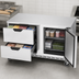 Thumbnail image #4 for Beverage-Air UCFD60AHC-2 2-Section Undercounter Freezer with 2 Drawers and 1 Door, 60-Inch, 17.1 Cu. Ft.