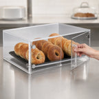Thumbnail image #4 for Vollrath SBC12 1/2-Size Countertop Clear Acrylic Self-Service Pastry Display Case with Front Doors