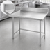 Thumbnail image #4 for Advance Tabco 84-Inch x 30-Inch 16-Gauge 304 Stainless Steel Work Table with 5-Inch Backsplash
