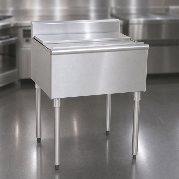 Product image #4 for Eagle Group 1800 Series 48-Inch Underbar Ice Chest with 8-Inch Deep, 81 lb. Capacity Bin
