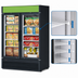 Thumbnail image #5 for Turbo Air Super Deluxe Two-Section Glass Door Merchandiser Freezer, 39 Cu. Ft., Self-Contained, Bottom-Mount Compressor