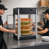Thumbnail image #4 for Hatco Flav-R-Fresh® FDWD-2 Pass-Thru Countertop Holding & Display Cabinet, 2-Door, 4-Tier Rotating Rack