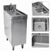 Thumbnail image #4 for CHOICE 12-Inch Wide Stainless Steel Open Front Underbar Sink Cabinet with Chemical Storage and Gooseneck Faucet