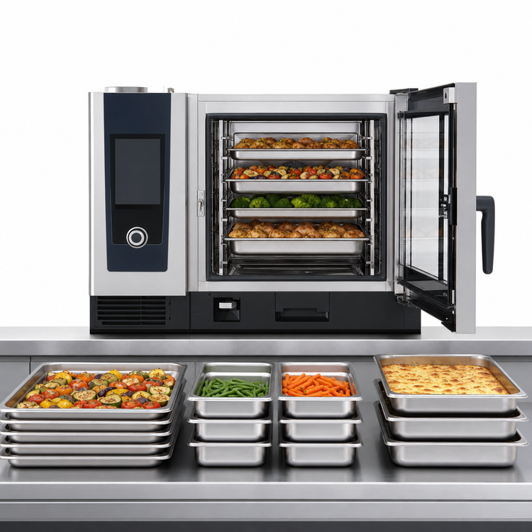 Product image #4 for RATIONAL iCombi Pro 6-Full Size Electric Countertop Combi Oven with AutoDose, 208/240V 3-Phase