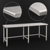 Thumbnail image #4 for Eagle Deluxe Series 108-Inch x 24-Inch Stainless Steel Flat Top Work Table with Open Tubular Base