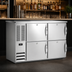Thumbnail image #4 for Beverage-Air BB48HC-PT-S Two-Section Pass-Thru Back Bar Refrigerator with 4 Solid Doors and Stainless Steel Top