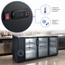 Thumbnail image #4 for Omcan 73-Inch Three-Section Glass Door Back Bar Cooler